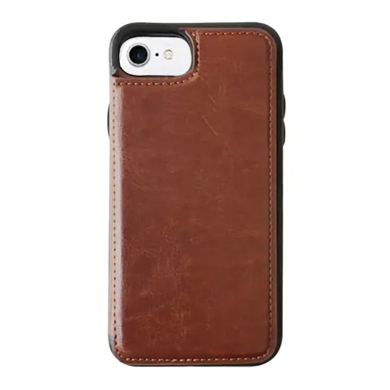 iPhone 7/8 Modern Card Holder Case Brown